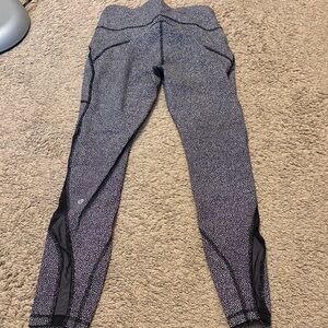 Lululemon Athletica Speckled Black and White Leggings